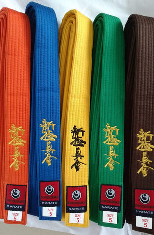 10 shinkyokushin karaté color belts - kyokushin-shop