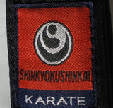 black kuro obi  with embroidered name, surname and rank dan - kyokushin-shop