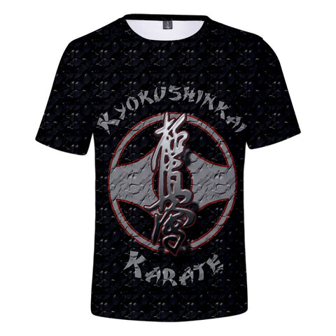 Suitable Fashion kyokushin Casual Sleeve 3D T shirt  3D t shirt - kyokushin-shop