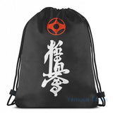 Graphic print Kyokushin Kaikan Kanji calligraphy the karate full contact design USB Charge Backpack men School Travel laptop bag - kyokushin-shop