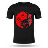 Summer Funny Unisex Kyokushin Karate Yin Yang Fists 1 Quick Dry T-shirt High Quality Couple Style Round Neck Jogging T Shirt - kyokushin-shop