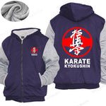 New fashion thick hoody coat Karate Kyokushin Symbol Japan Martial Art thick hoody Men  Cotton thick hoody Drop Shipping - kyokushin-shop