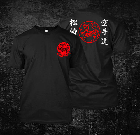 Black Men T-shirt Shotokan Karate Japan - kyokushin-shop